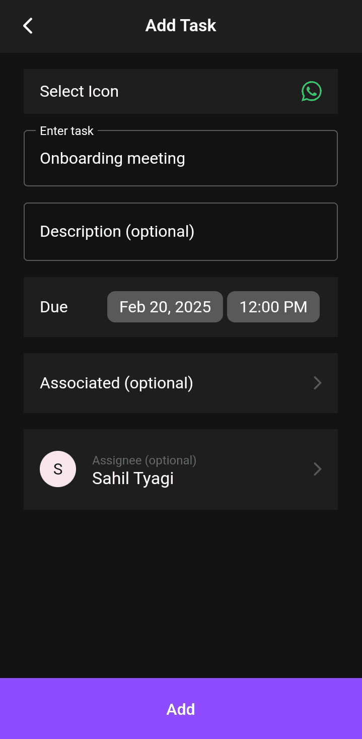 Create tasks and assign members effectively with Zixflow’s mobile app.