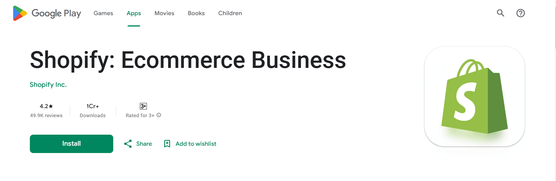 Shopify’s e-commerce app allows you to handle the backend operations of your business on the go.
