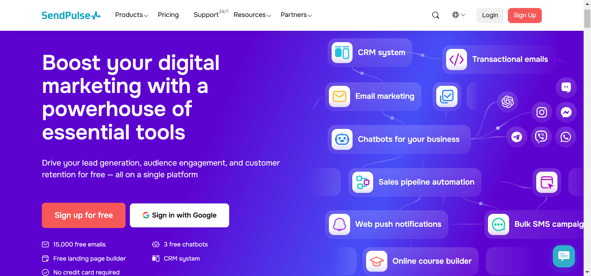 Sendpulse is a multi-featured Klaviyo alternative.