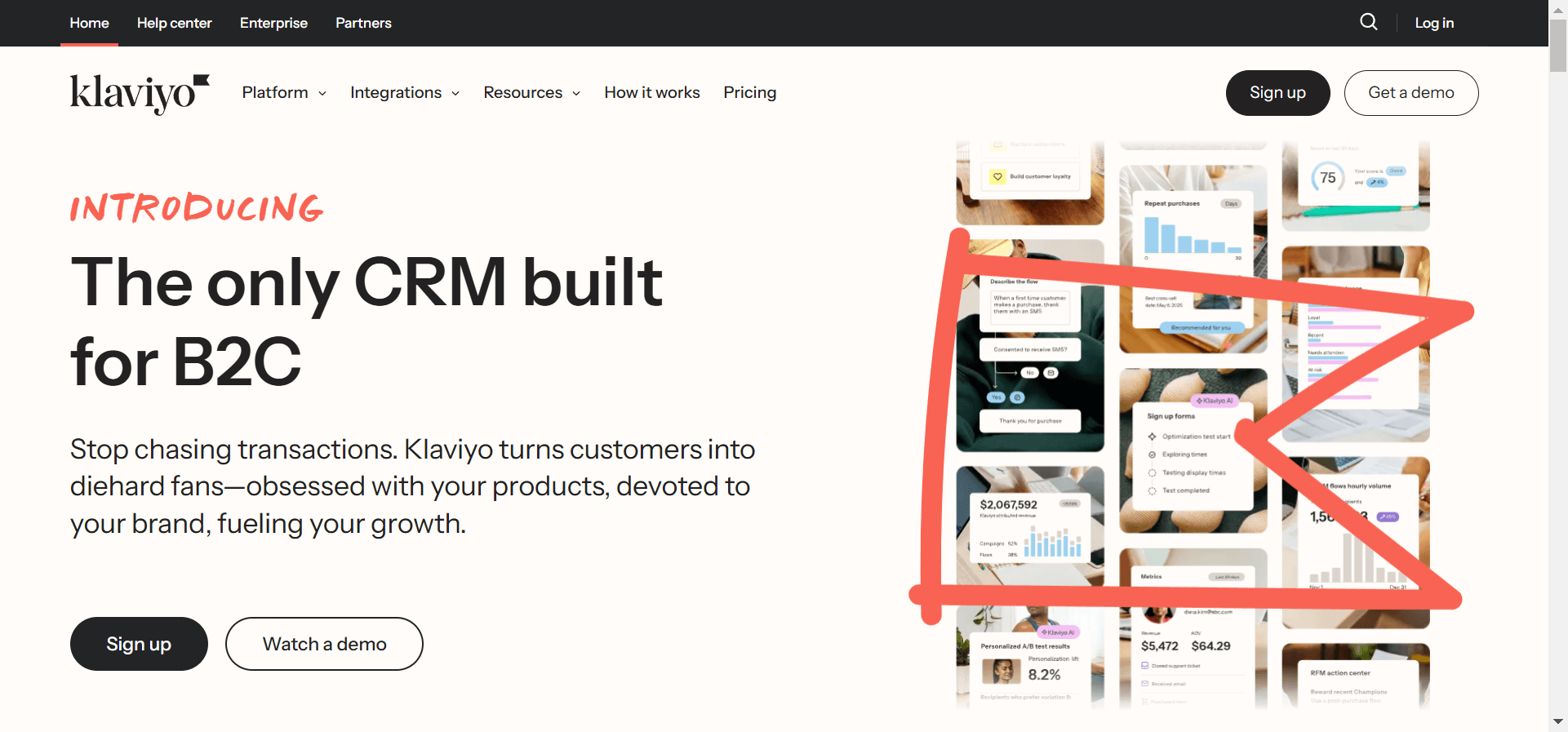 Klaviyo is a well-known Omnisend alternative for managing your marketing automation.