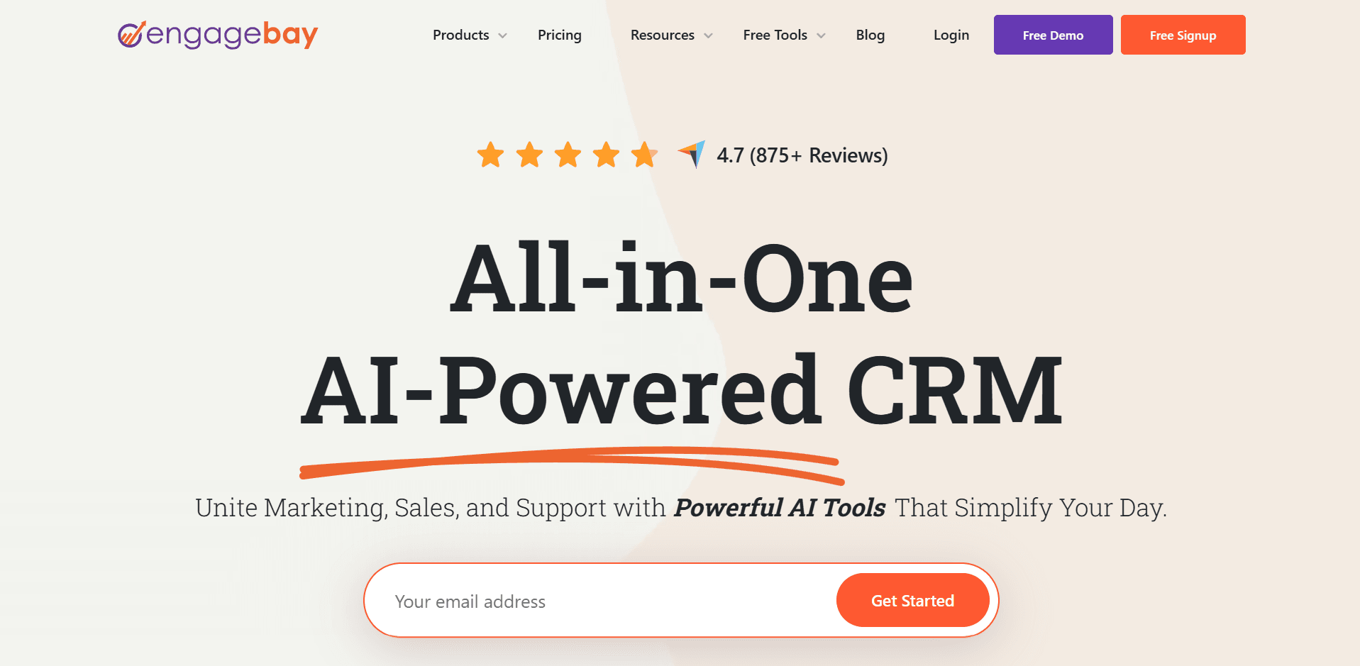 EngageBay is a CRM and marketing platform built for online businesses.
