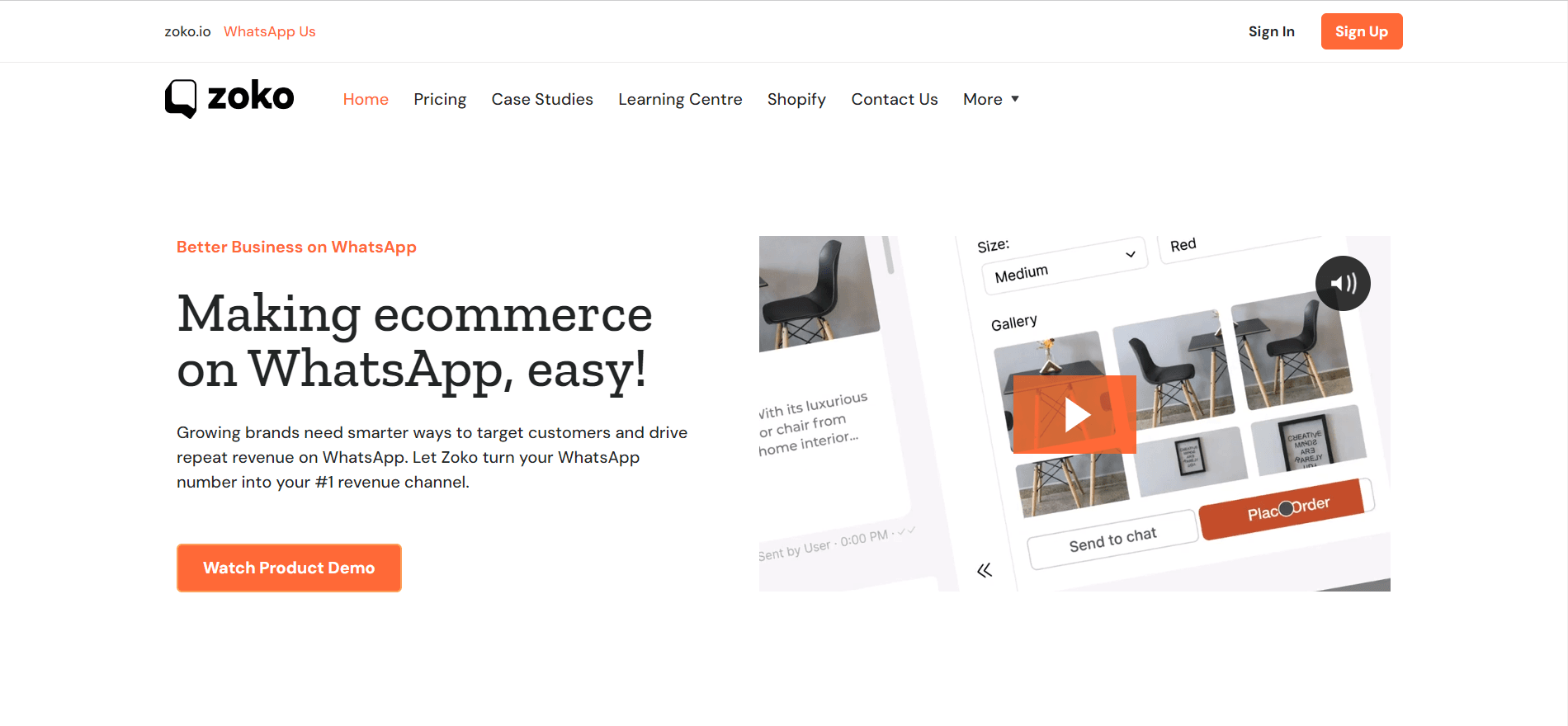 Excel in ecommerce business goals by integrating Zoko.