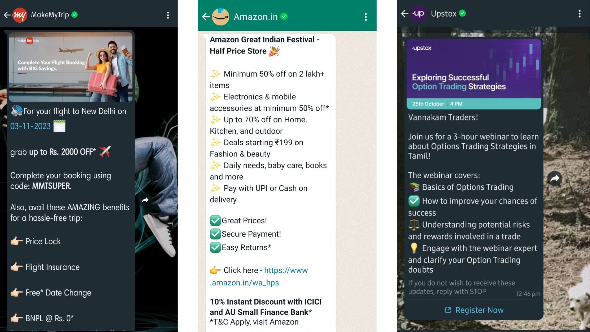 Brands are presenting their authenticity with the verified green tick & sending advertising messages to their consumers.