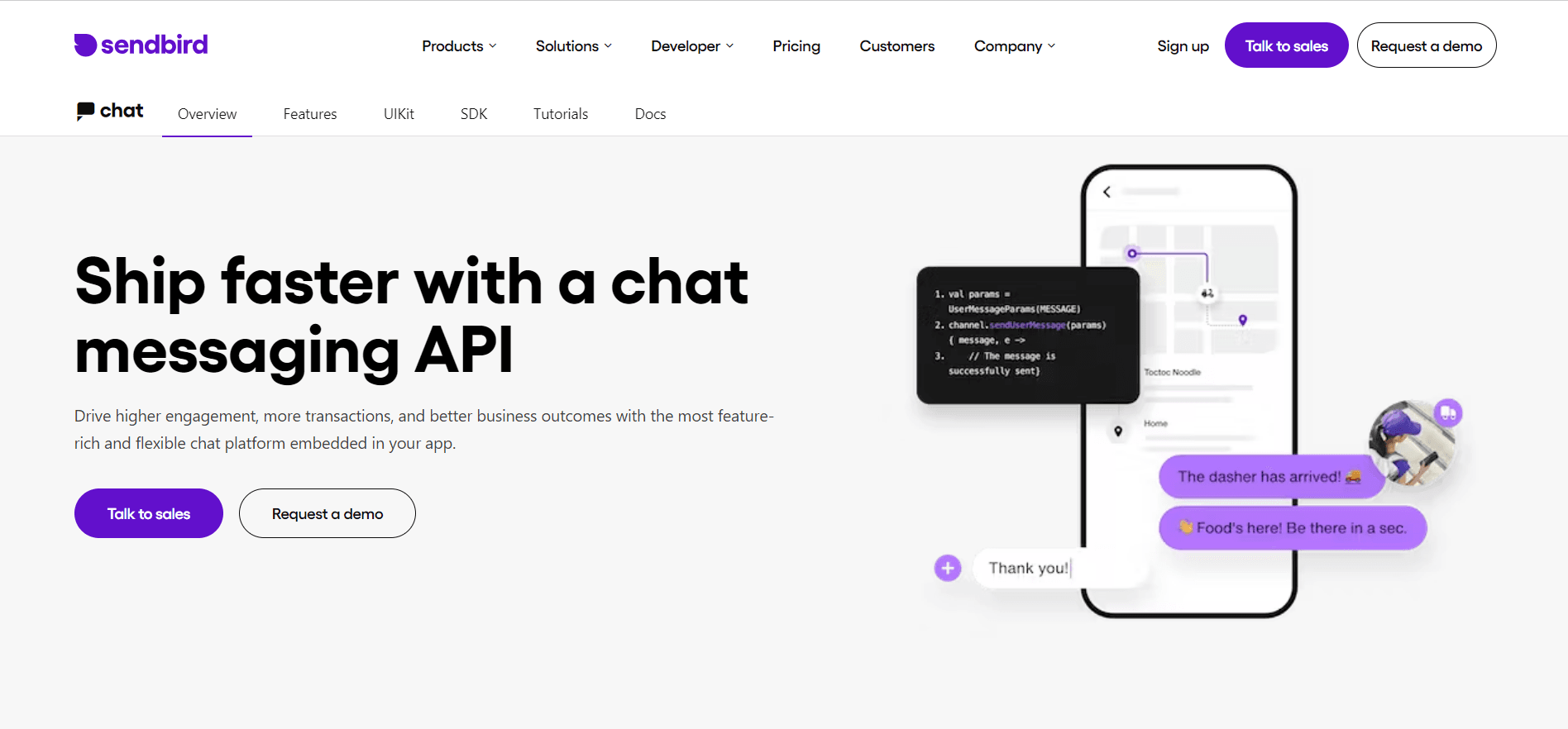 Utilize customer engagement more conversational with Sendbird.