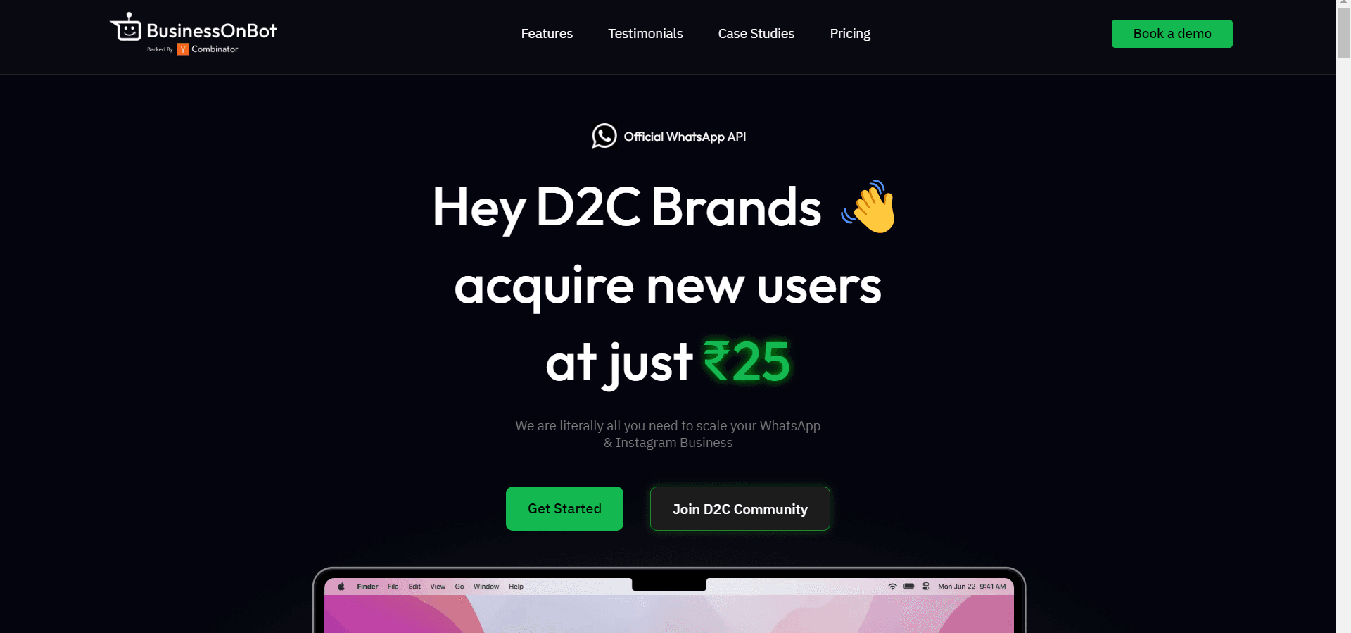 BuisnesOnBot WhatsApp marketing tool runs end to end campaigns.