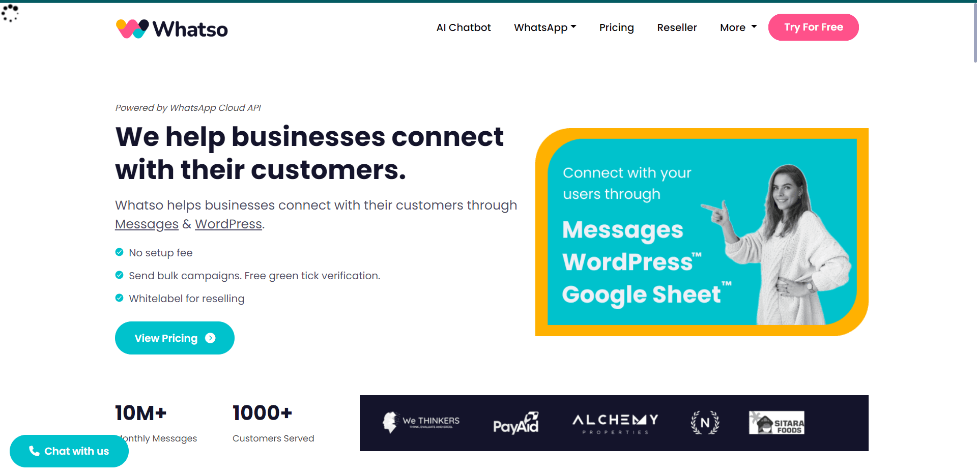 Whatso, WhatsApp marketing tool with an anti-blocking technology.