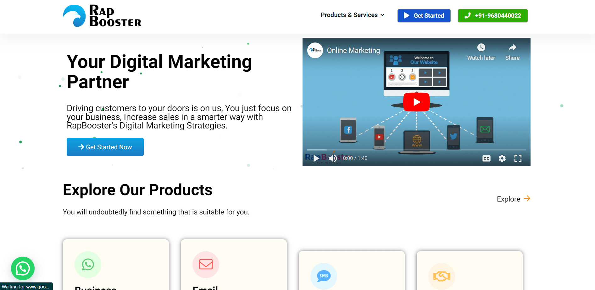 Rap Booster a WhatsApp marketing tool which maximizes your sales.