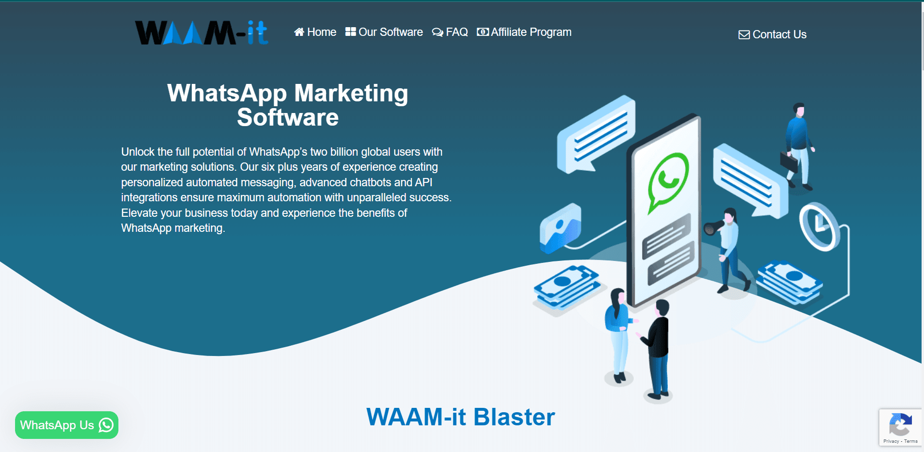 WAAM-it Sender, easy to use WhatsApp marketing tools.
