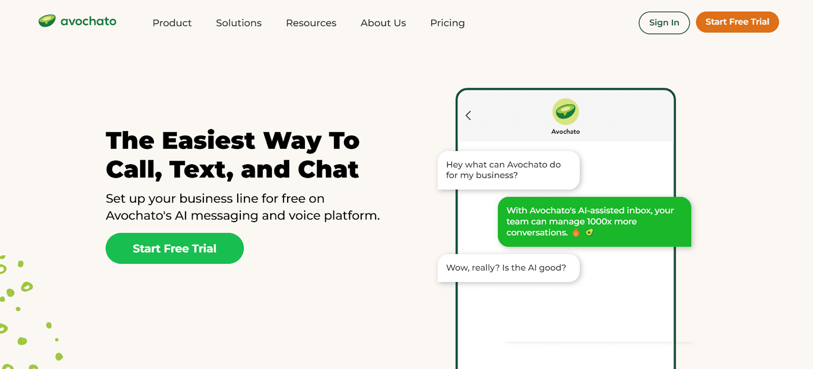 Avochato is a SMS-based Bird alternative.