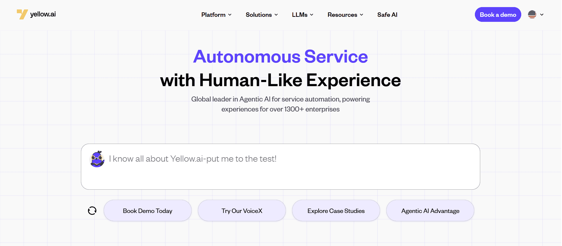 Yellow.ai, an AI-driven customer service WhatsApp API provider.