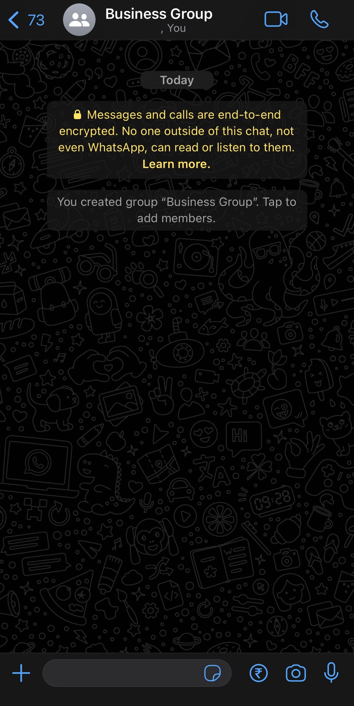 An image of a WhatsApp Group.