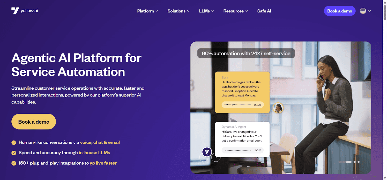 Yellow.ai is a known WhatsApp chatbot solution.