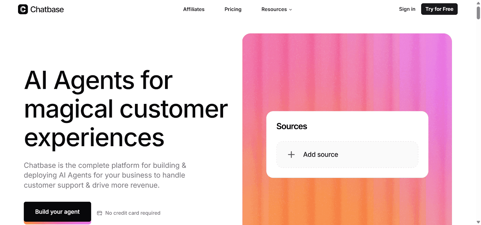 Chatbase is a robust WhatsApp chatbot provider.