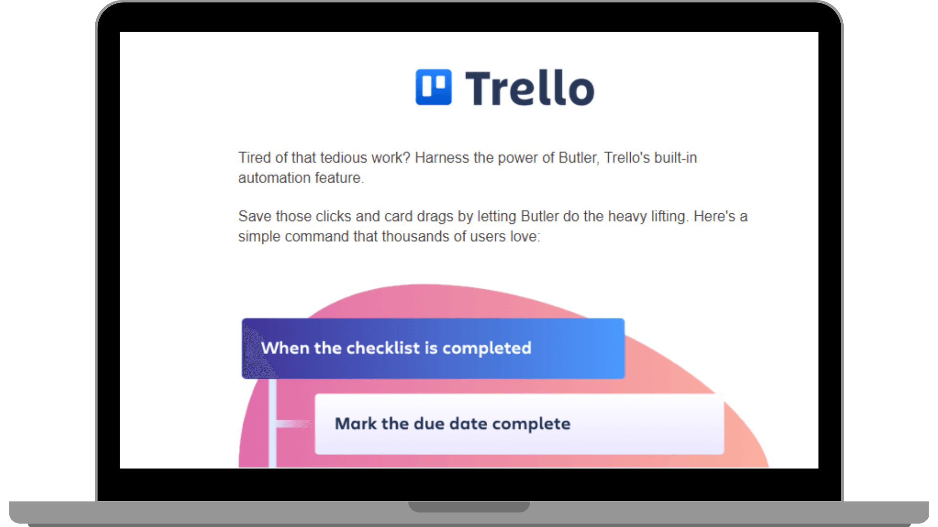 Product tutorial blog by Trello