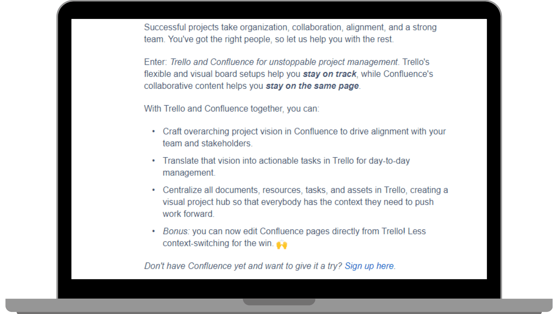 How Trello molds its different drip emails