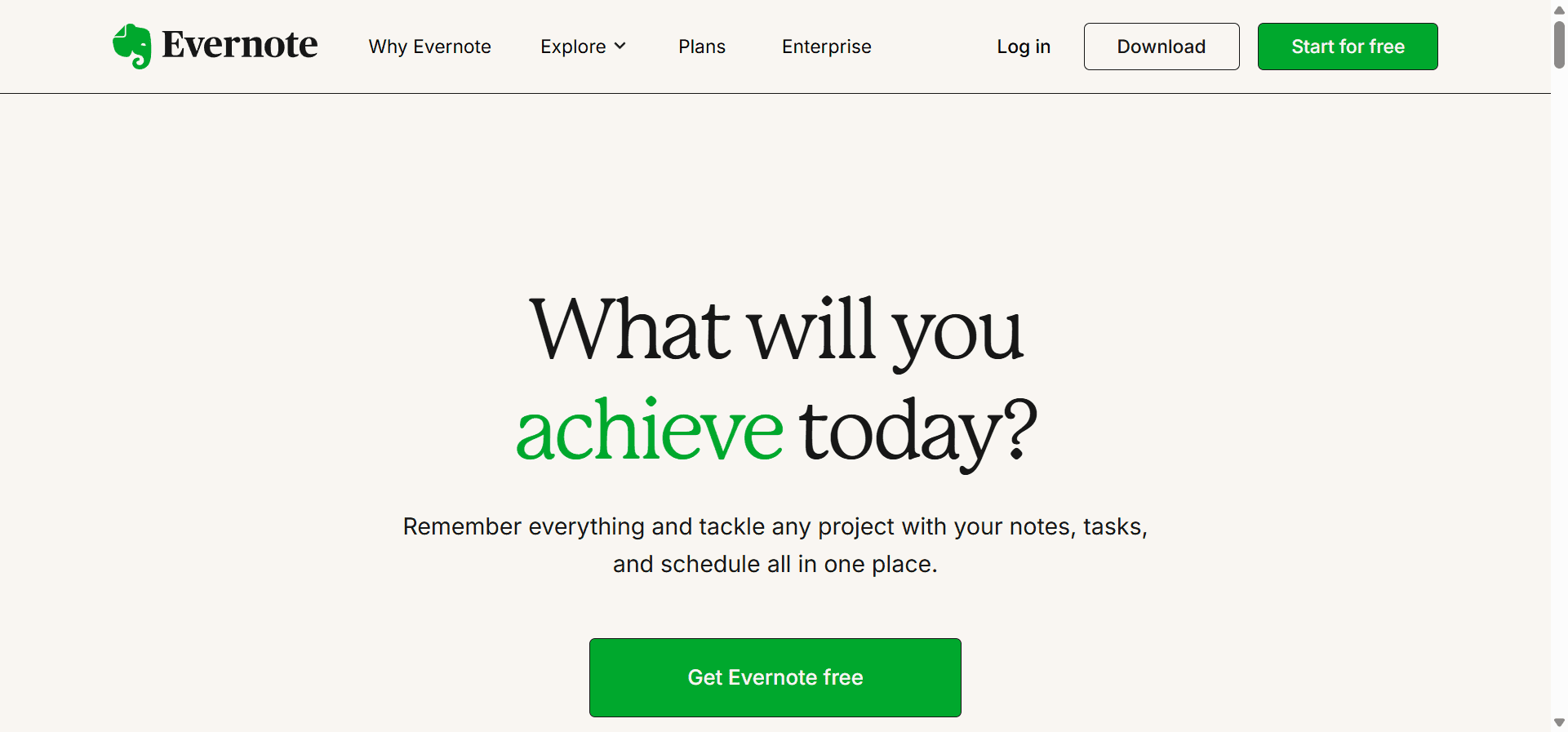 Evernote, an excellent Notion alternative.