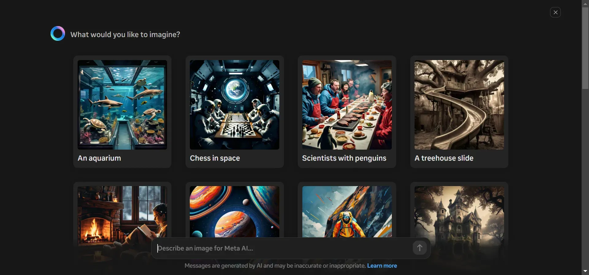 With Meta AI, you can imagine unique graphics for your content marketing.