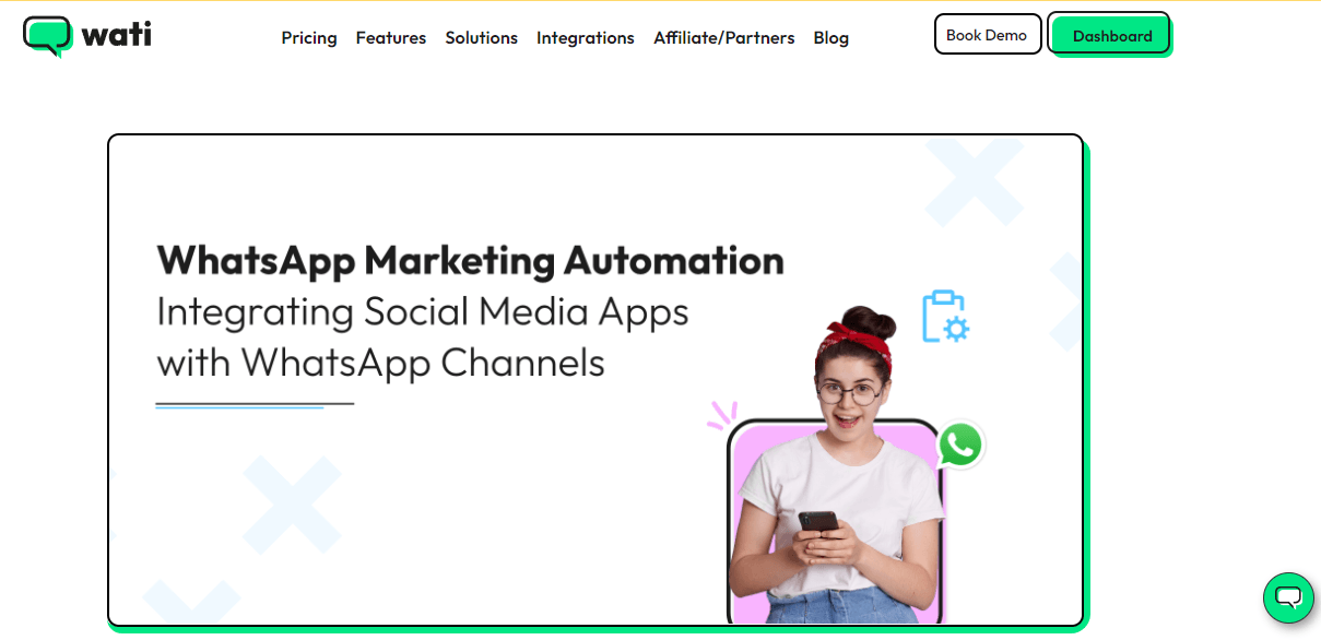Wati provides WhatsApp marketing automation for your ease.