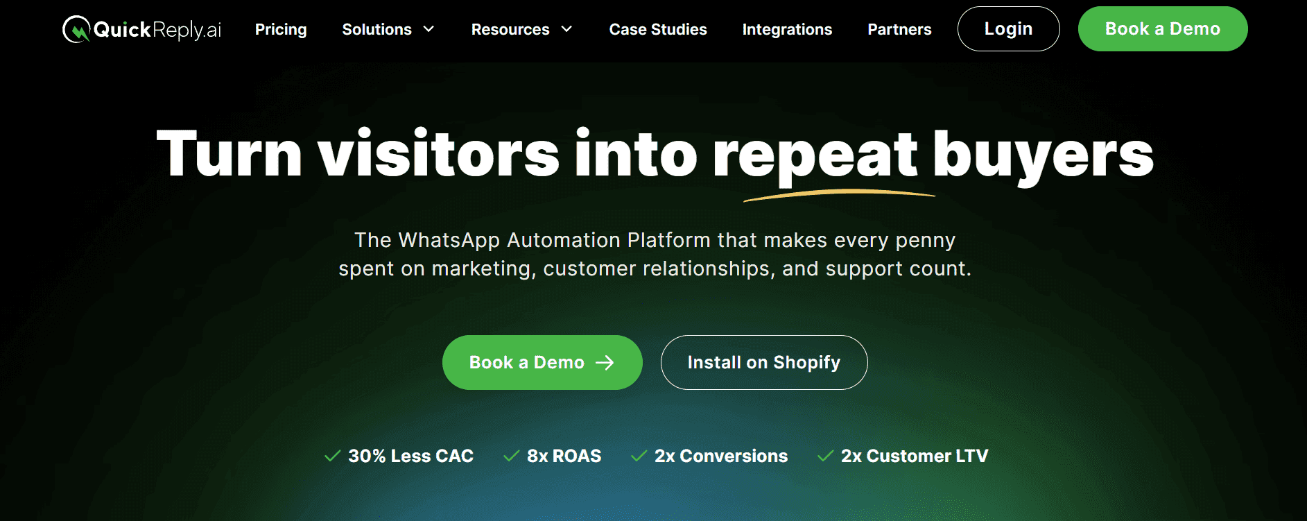 QuickReply, a WhatsApp automation platform for e-commerce stores.