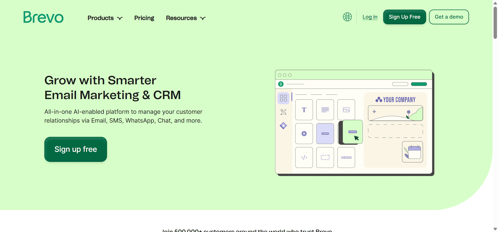 Brevo, one of the renowned WhatsApp automation tools.