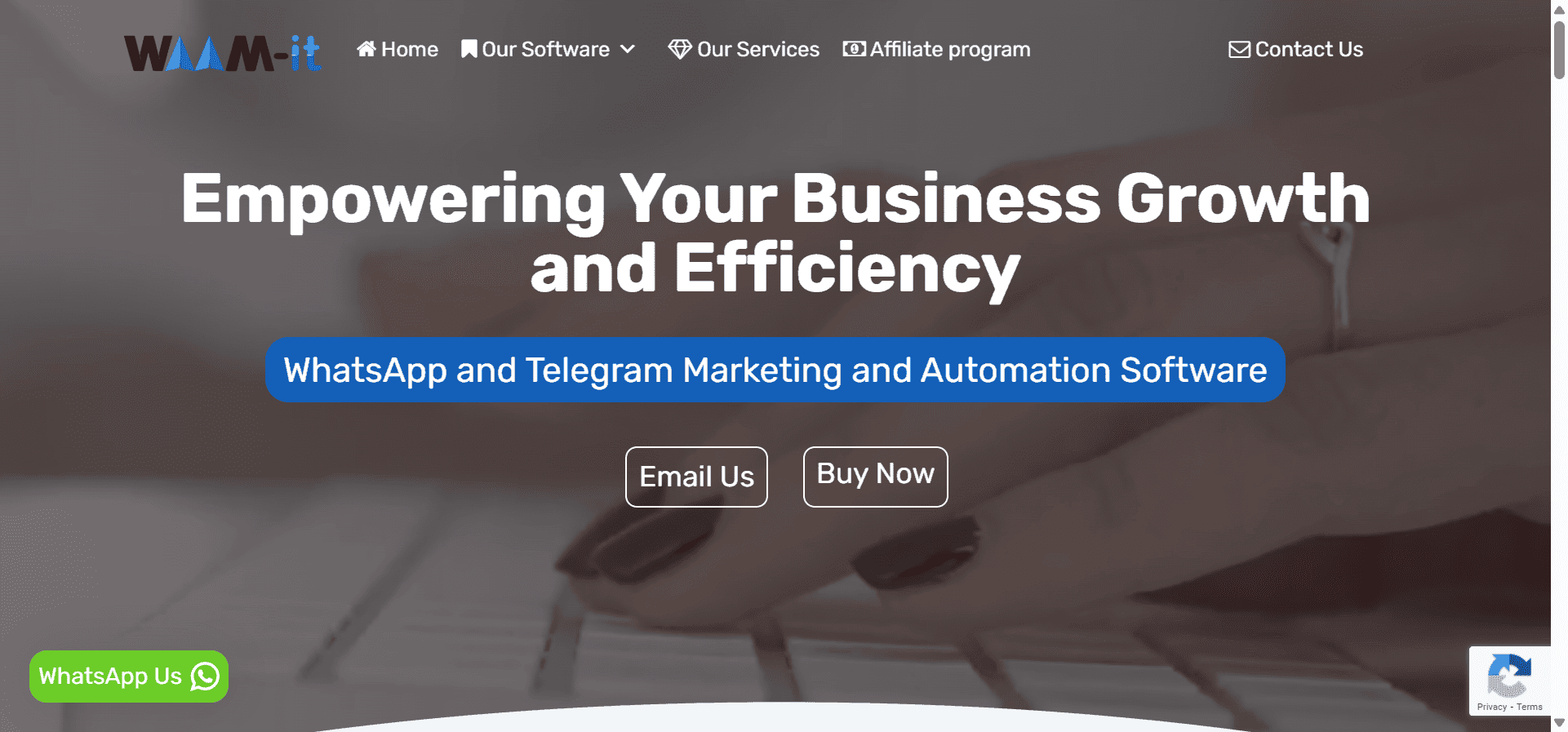 Waam-it is WhatsApp automation software that lets you send unlimited messages to any number.