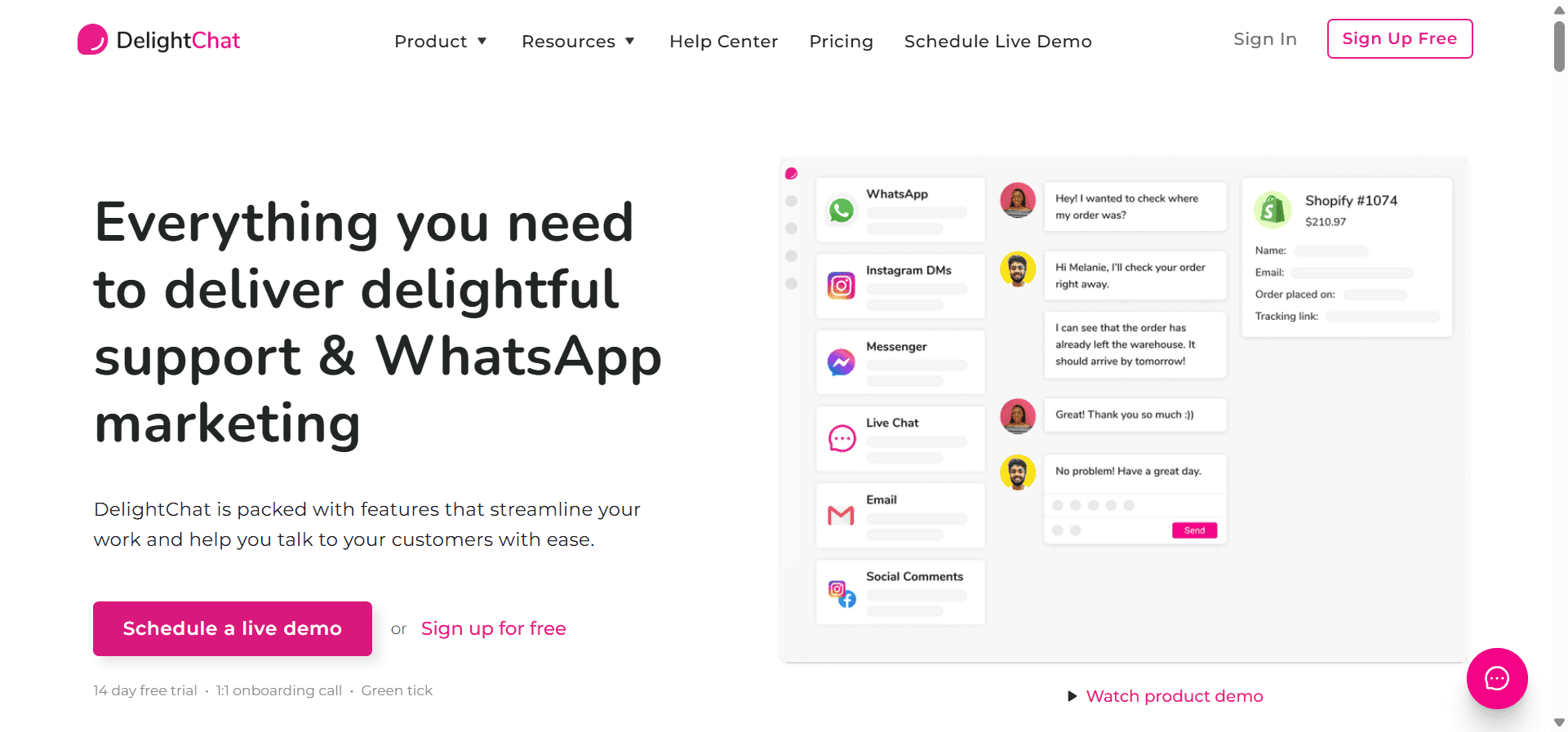 DelightChat is a robust WhatsApp API provider.