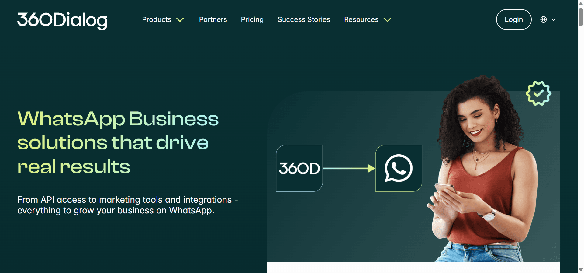 360dialog is an AI-driven WhatsApp API platform for medium-sized businesses.