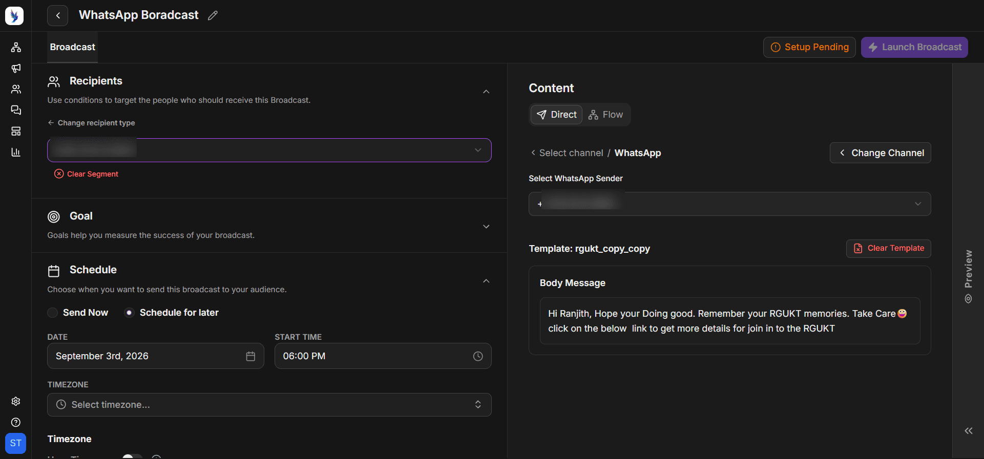 Unified inbox to catch all your WhatsApp conversations in Zixflow.