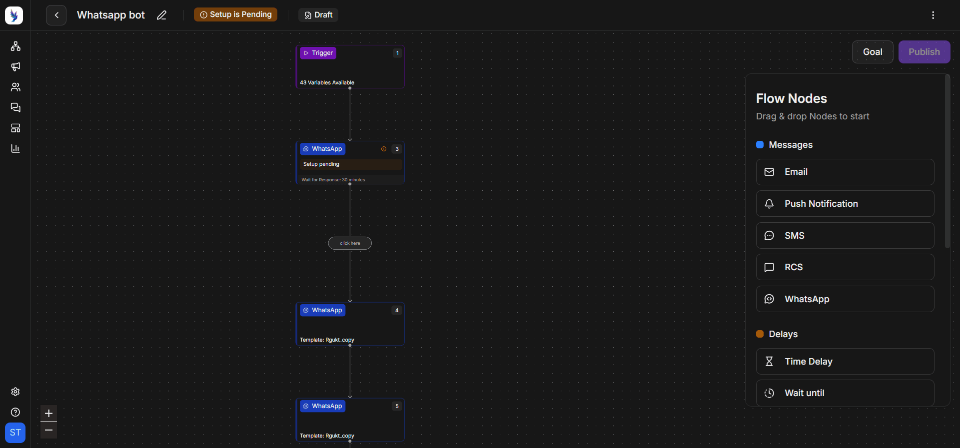 Zixflow's automation workflow builder to create your product launch campaigns automatically.