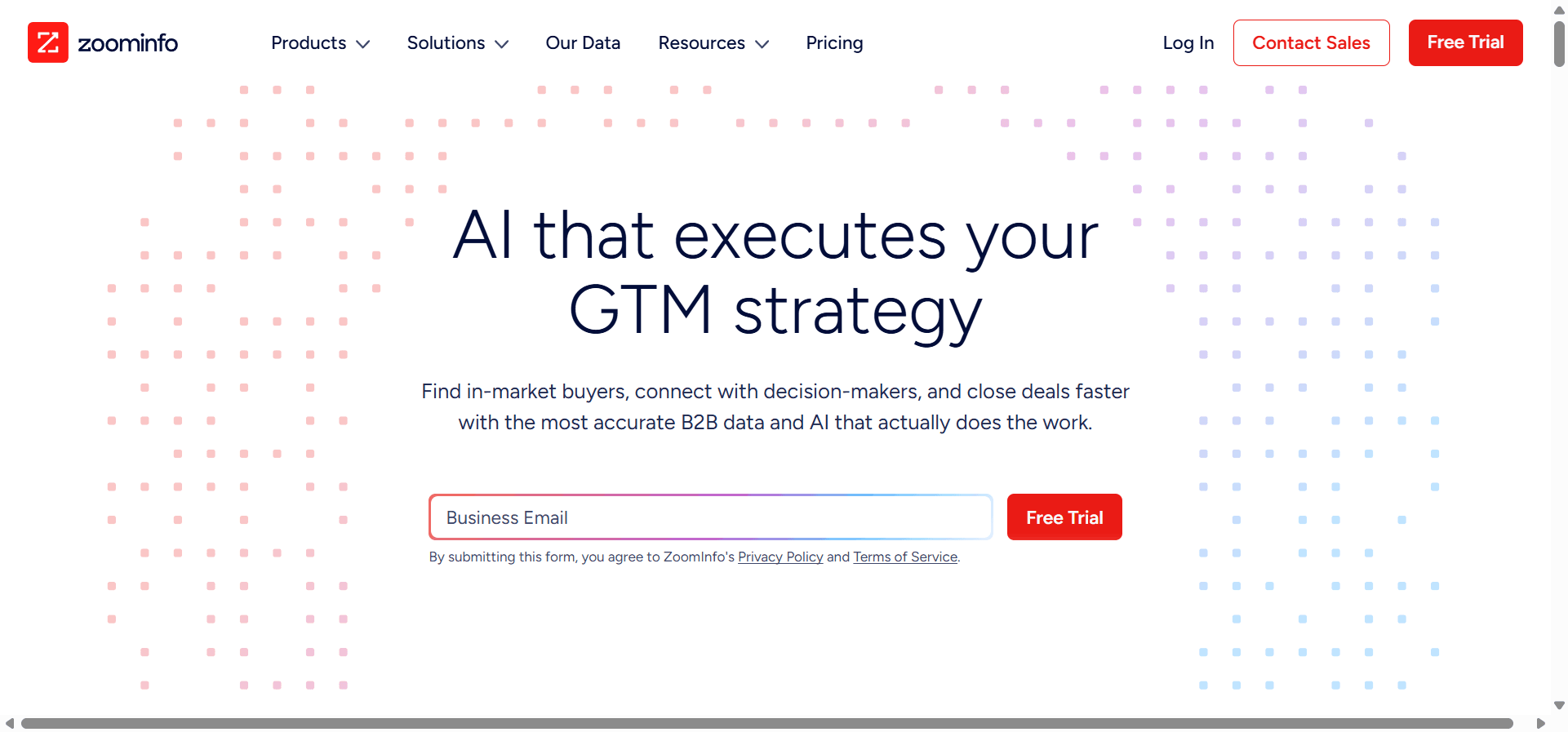 Zoominfo, an AI sales tool.