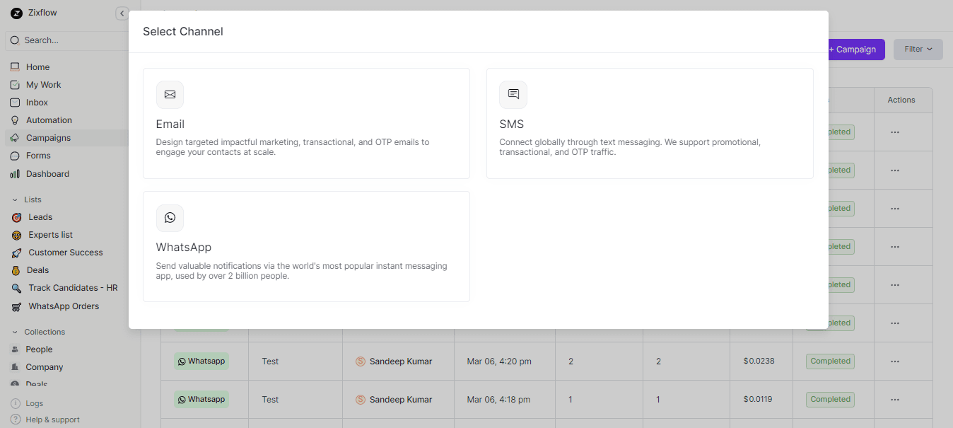 Zixflow is an omni-channel platform that covers all your needs in one place.