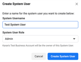 Select the system user role as per your need.