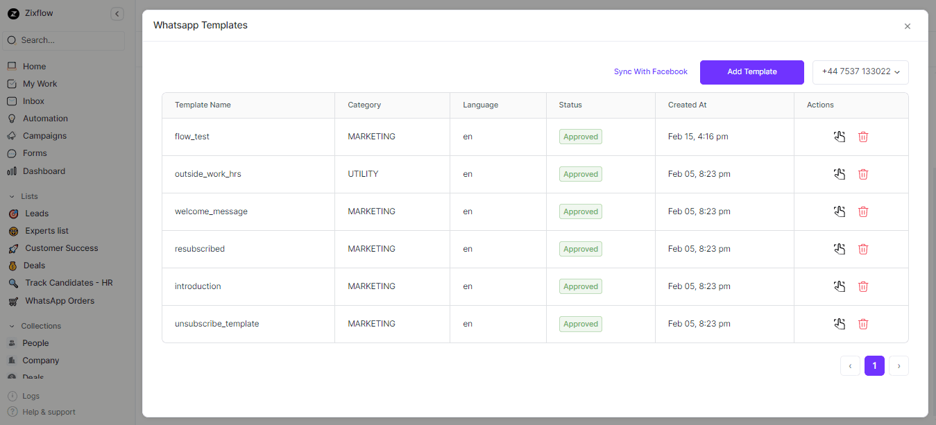 Zixflow allows you to select many templates that you want to use.