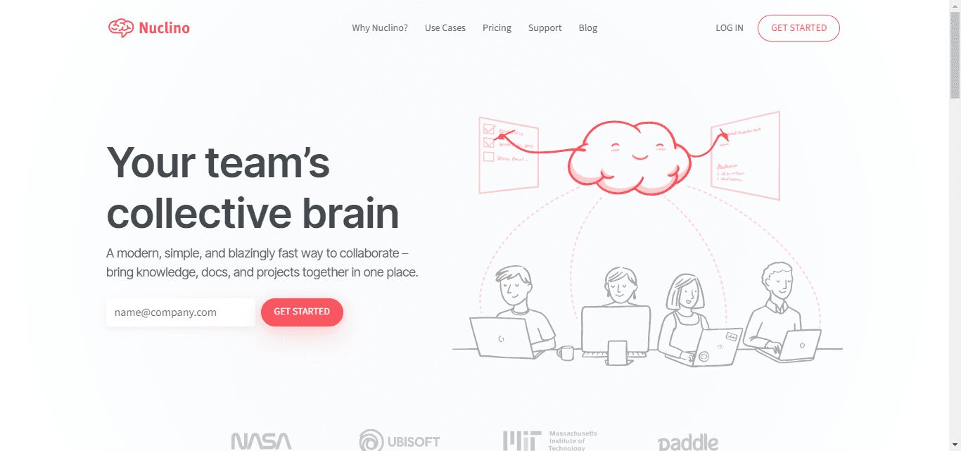 Nuclino, a Notion alternative.