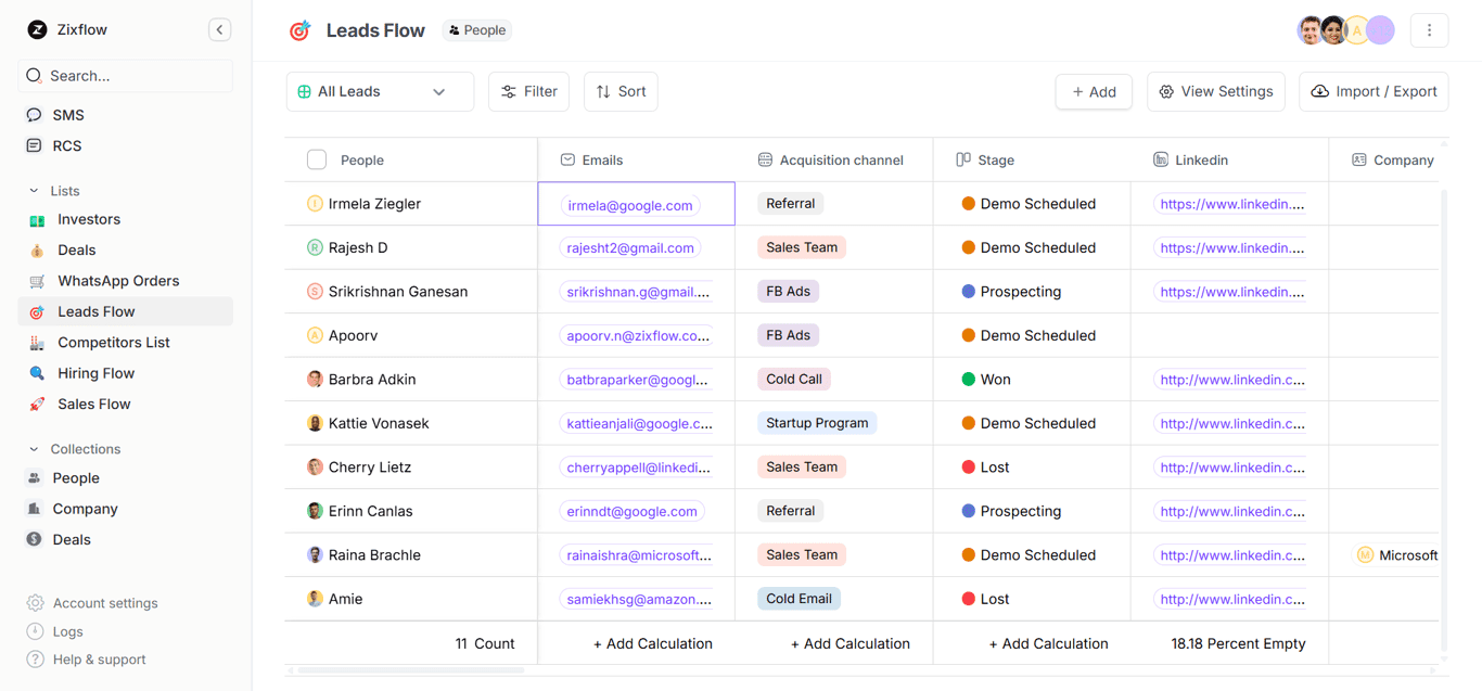 Custom lists for effective WhatsApp marketing.