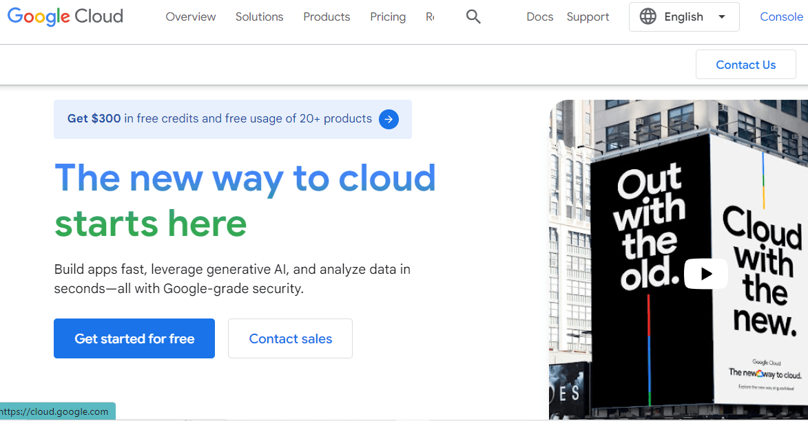 Homepage of Google Cloud Communications, the best alternative to Twilio.