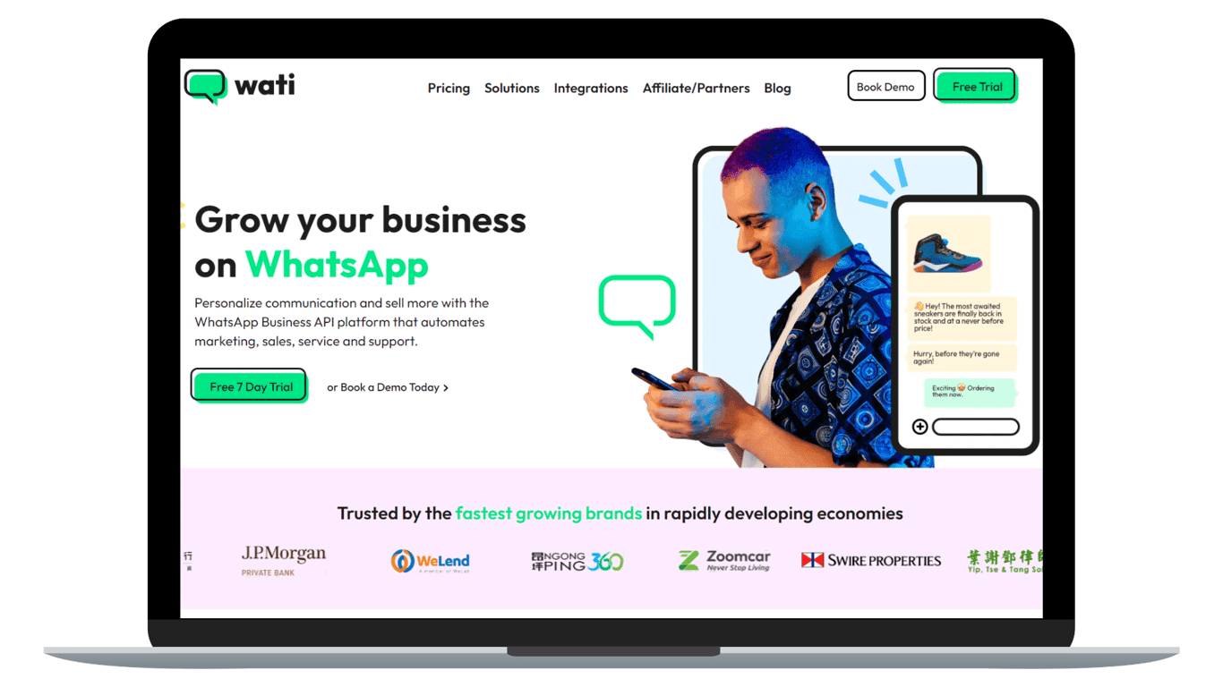 Wati.io, a powerful WhatsApp automation tool.