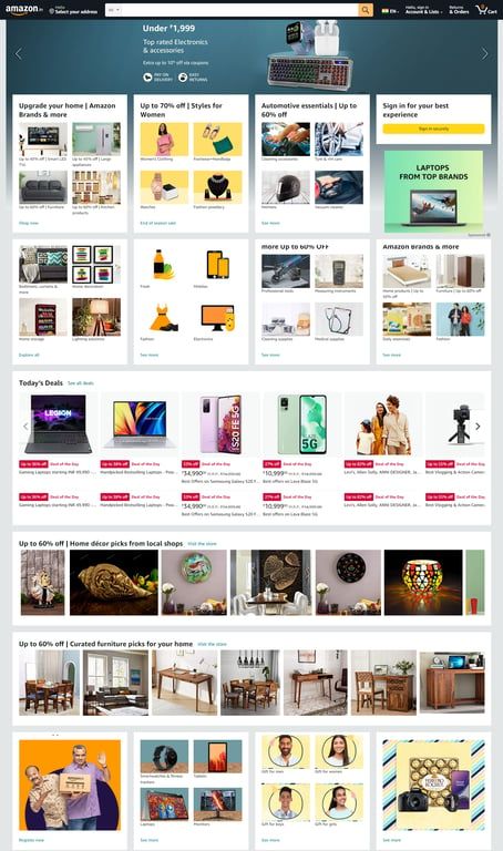 An example of a B2C sales platform.